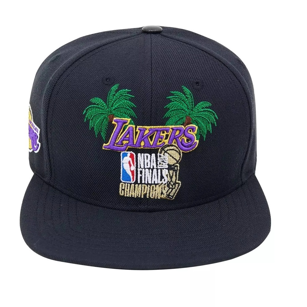 Black NBA Finals Lakers Champions men’s pro Cap